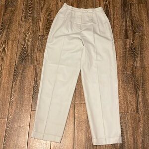 High Waisted Wool Pants Teal